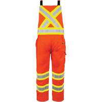 Salopette non doubl&eacute;e haute visibilit&eacute;, T-petit, Orange haute visibilit&eacute; Waymarc Industries Inc