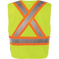 Gilet haute visibilit&eacute; &agrave; d&eacute;tachement rapide en 5 points, Orange haute visibilit&eacute;, Moyen/Petit, Polyester Waymarc Industries Inc