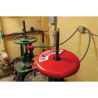 Dispositif de verrouillage coulissant pour vanne &agrave; opercule, Type Volant Waymarc Industries Inc