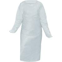 CoverMe Gown with Thumbholes, One Size, White, Polyethylene Waymarc Industries Inc