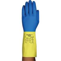 Gants r&eacute;sistants aux produits chimiques AlphaTec 87-224, Taille 7, 12,8" lo, N&eacute;opr&egrave;ne/Latex de caoutchouc, Doublure en Coton/Ouat&eacute;e, 26,8 mils Waymarc Industries Inc