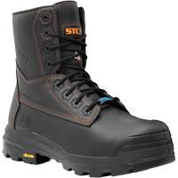 Metpro Flex Work Boots with Metguard, Leather, Size 4, Impermeable Waymarc Industries Inc