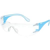 Adapt Lite Blue/White Safety Glasses, Clear Lens, Anti-Fog/Anti-Scratch, ANSI Z87+/Meets/Exceeds CSA Z94.3 Waymarc Industries Inc
