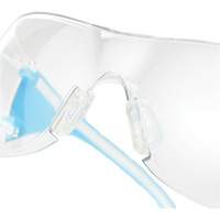 Adapt Lite Blue/White Safety Glasses, Clear Lens, Anti-Fog/Anti-Scratch, ANSI Z87+/Meets/Exceeds CSA Z94.3 Waymarc Industries Inc