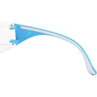 Adapt Lite Blue/White Safety Glasses, Clear Lens, Anti-Fog/Anti-Scratch, ANSI Z87+/Meets/Exceeds CSA Z94.3 Waymarc Industries Inc