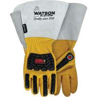 Storm Trooper Water-Resistant Gloves, Small, Cowhide Palm, Gauntlet Cuff Waymarc Industries Inc