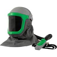 Z-Link Respirator with Safety Lens, FR Shoulder Cape, Breathing Tube & C40, Facepiece Respirator/Welding Helmet Waymarc Industries Inc