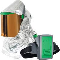 Z-Link Radiant Heat Respirator with Belt Mount & Blower, Facepiece Respirator/Headcover & Faceshield, Lithium-Ion Battery Waymarc Industries Inc