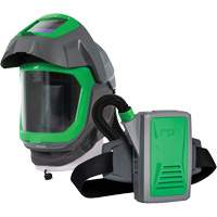 Z-Link Respirator Helmet with Face Seal, Visor & Belt Mount, Facepiece Respirator/Welding Helmet, Lithium-Ion Battery Waymarc Industries Inc