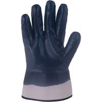 Horizon&reg; Navy Gloves with Pasted Cuffs, Medium, Nitrile Coating, Jersey/Cotton Shell Waymarc Industries Inc