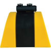 HAZLOK Safety Barrier System, Plastic, Magnetic Mount, 30', Black and Yellow Tape Waymarc Industries Inc