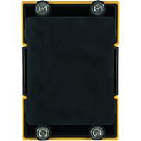 HAZLOK Safety Barrier System, Plastic, Magnetic Mount, 30', Black and Yellow Tape Waymarc Industries Inc