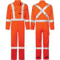 Avenger 7 oz. Coveralls, Size 36, High-Visibility Orange Waymarc Industries Inc