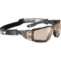 RUSH+ 2.0 XP M/L Safety Glasses with Black & Grey Frame, Copper Lens, Anti-Fog/Anti-Scratch, ANSI Z87+ Waymarc Industries Inc