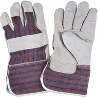 Rugged Fitters Gloves, Large, Split Cowhide Palm, Cotton Inner Lining Waymarc Industries Inc