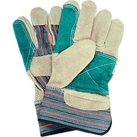 Double-Palm Fitters Gloves, Large, Split Cowhide Palm, Cotton Inner Lining Waymarc Industries Inc