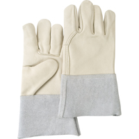 Standard-Duty Work Gloves, Large, Grain Cowhide Palm Waymarc Industries Inc