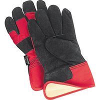 Superior Warmth Winter-Lined Fitters Gloves, Large, Split Cowhide Palm, Thinsulate Inner Lining Waymarc Industries Inc