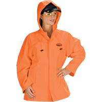 Hurricane Flame Retardant/Oil Resistant Rain Suits - Jacket, 4X-Large, High Visibility Orange Waymarc Industries Inc