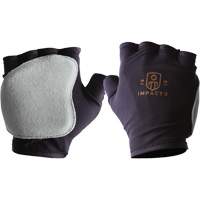 Anti-Impact Fingerless Right-Hand Glove, X-Small, Split Leather Palm, Slip-On Cuff Waymarc Industries Inc