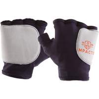 Palm/Side Fingerless Protection Gloves - Right, X-Small, Suede Palm, Slip-On Cuff Waymarc Industries Inc