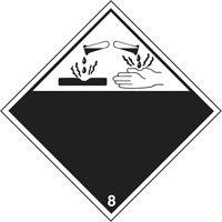 Plaque-&eacute;tiquette TMD mati&egrave;res corrisives, Plastique Waymarc Industries Inc