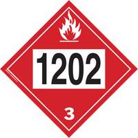 1202 Fuel Oil Flammable Liquid TDG Placard, Plastic Waymarc Industries Inc