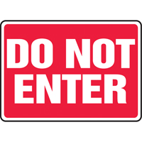 "Do Not Enter" Sign, 10" x 14", Aluminum, English SV899 | Waymarc Industries Inc