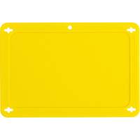 &eacute;tiquette vierge pour vanne, Plastique, 4-3/4" la x 3-1/4" h Waymarc Industries Inc
