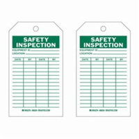 &eacute;tiquettes d'inspection de s&eacute;curit&eacute;, Polyester, 4" la x 7" h, Anglais Waymarc Industries Inc