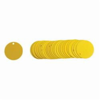 &eacute;tiquettes rondes vierges pour vannes, Aluminium, 1,5" dia. Waymarc Industries Inc