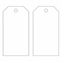 &eacute;tiquettes vierges pour la pr&eacute;vention des accidents, M&eacute;tal, 3" la x 5-3/4" h Waymarc Industries Inc