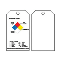 Right-To-Know Tags, Polyester, 3" W x 5-3/4" H, English SX821 | Waymarc Industries Inc