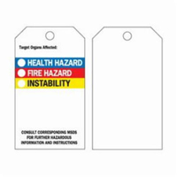 Self-Laminating Right-To-Know Tags, Polyester, 3" W x 5-3/4" H, English SX834 | Waymarc Industries Inc