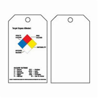 &eacute;tiquettes auto-plastifiantes du droit &agrave; l'information, Polyester, 3" la x 5-3/4" h, Anglais Waymarc Industries Inc