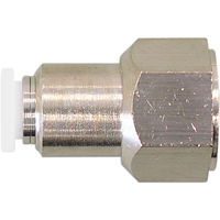 Topfit Female Threaded Straight Connector Fitting, 1/2" Dia, Polymer Waymarc Industries Inc