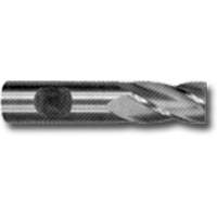 Weldon Shank End Mill, 2" Dia., 4 Flutes, High Speed Steel Waymarc Industries Inc