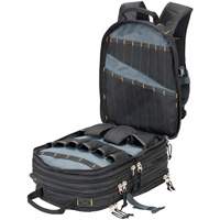 75-Pocket Tool Backpacks, 13" L x 17-1/2" W, Black, Nylon Waymarc Industries Inc