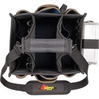 Large Electrical & Maintenance Tool Carrier, Polyester, 23 Pockets, Black Waymarc Industries Inc