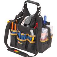 Large Electrical & Maintenance Tool Carrier, Polyester, 23 Pockets, Black Waymarc Industries Inc