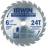Contractor Saw Blades - Classic Series Saw Blades, 6-1/2", 24 Teeth, Wood Use TBO166 | Waymarc Industries Inc