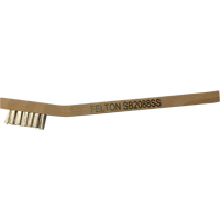 Petites brosses de nettoyage, Acier inoxydable, 3 x 7 rangs de fils, Longueur 7-3/4" Waymarc Industries Inc