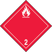 Flammable Gases TDG Shipping Labels, Paper SAX129 | Waymarc Industries Inc