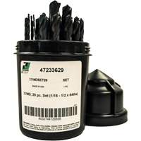 Heavy-Duty Drill Bit Set , 29 Pieces, High Speed Steel Waymarc Industries Inc