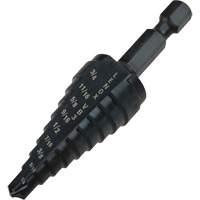 Foret &eacute;tag&eacute; no 3, 1/4" - 3/4", Incr&eacute;ments de 1/16", Acier rapide Waymarc Industries Inc