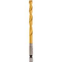 Shockwave Drill Bit, 1/4", Titanium, 2-15/32" Flute, 135° Point Waymarc Industries Inc