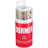 Jobber Drill Bit Set, 19 Pieces, High Speed Steel Waymarc Industries Inc