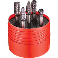 Double Cut Rotary Burr Set, 5 Pieces Waymarc Industries Inc
