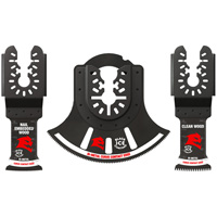 3-Piece Universal Fit Bi-Metal Oscillating Blade Set Waymarc Industries Inc