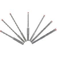 Rebar Demon SDS-Plus 4-Cutter Full Carbide Head Hammer Bit Set, 7 Pieces, Carbide Waymarc Industries Inc